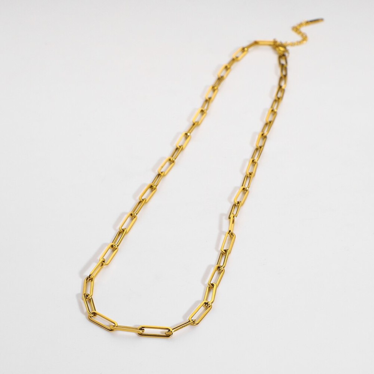 Paper Clip Link Chain Necklace