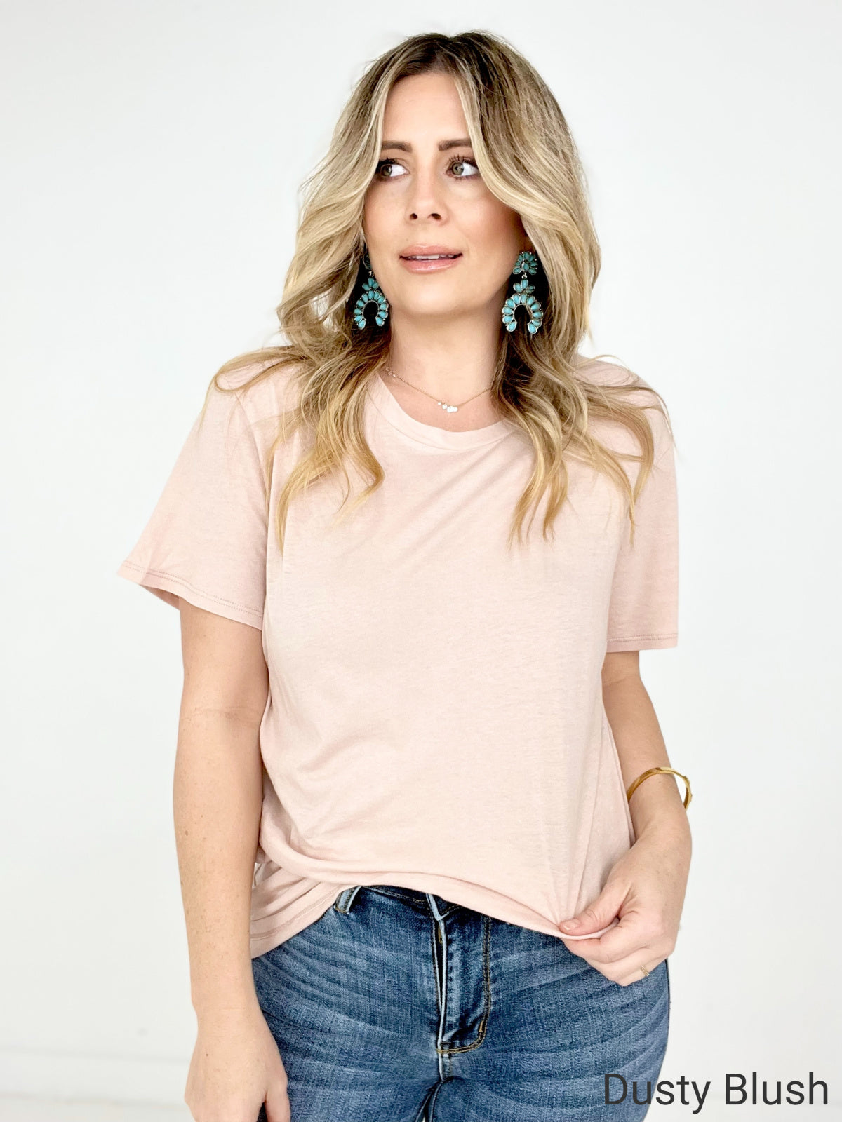 Zenana Solid Cotton Boyfriend Tee