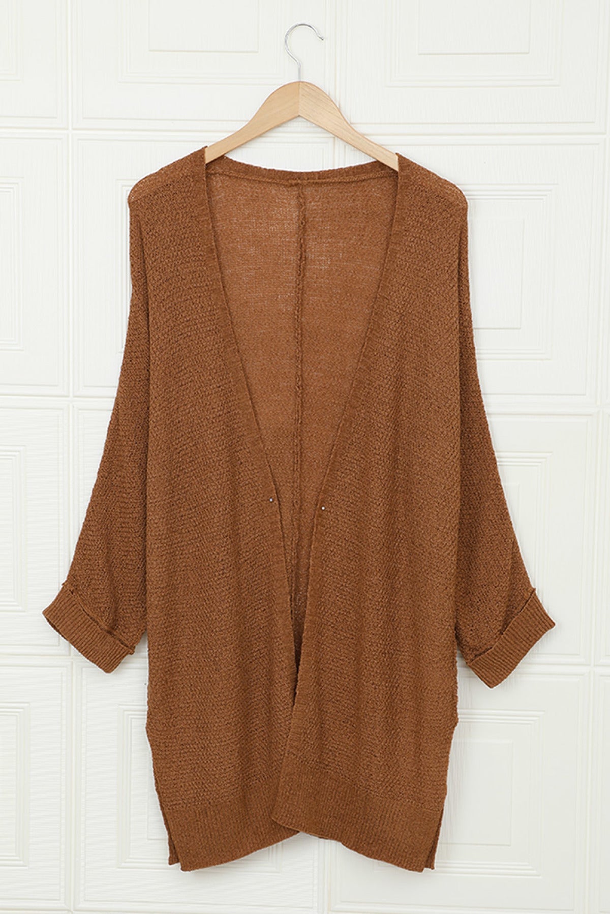 Brown Knit Cardigan