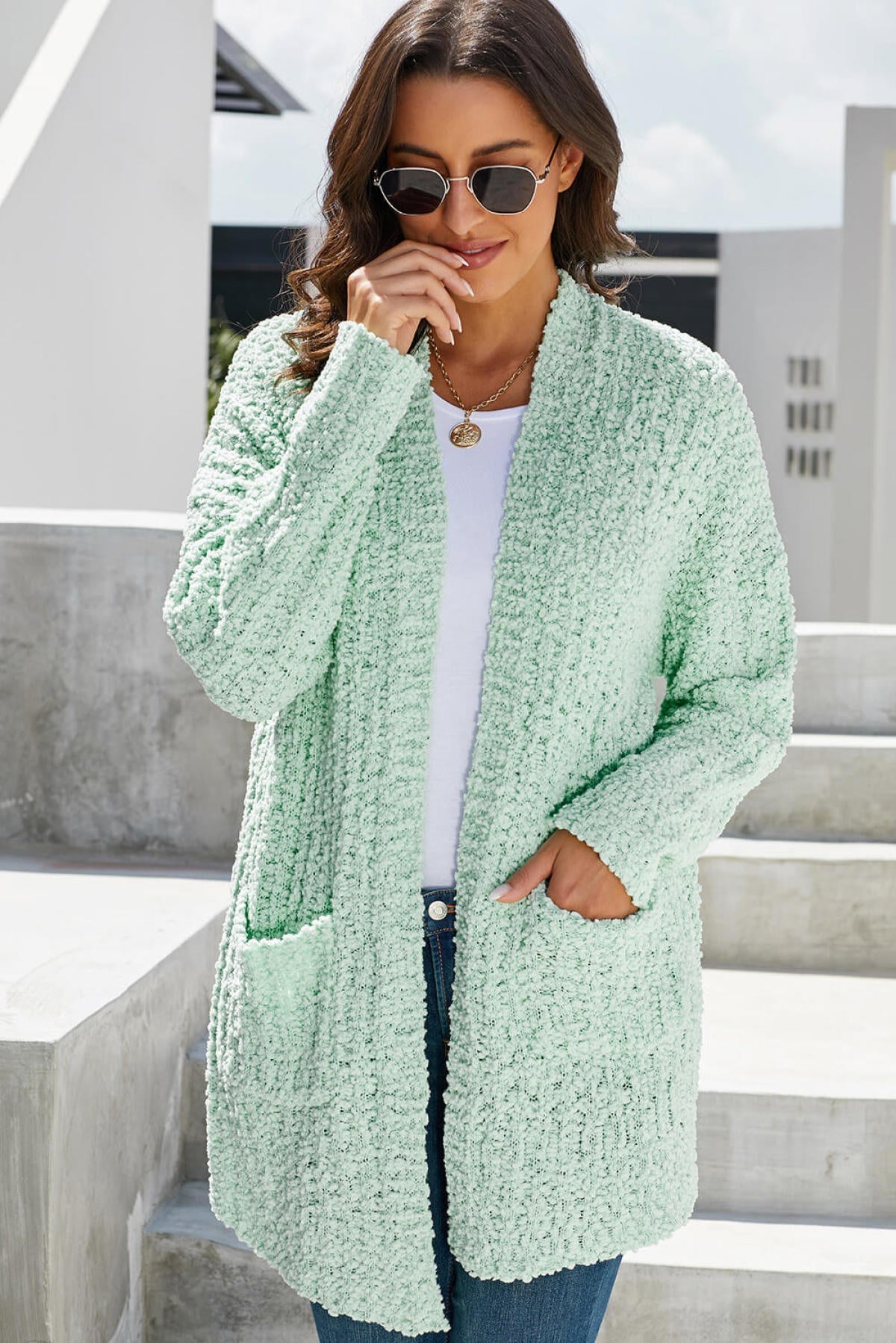 Pebble Beach Textured Cardigan