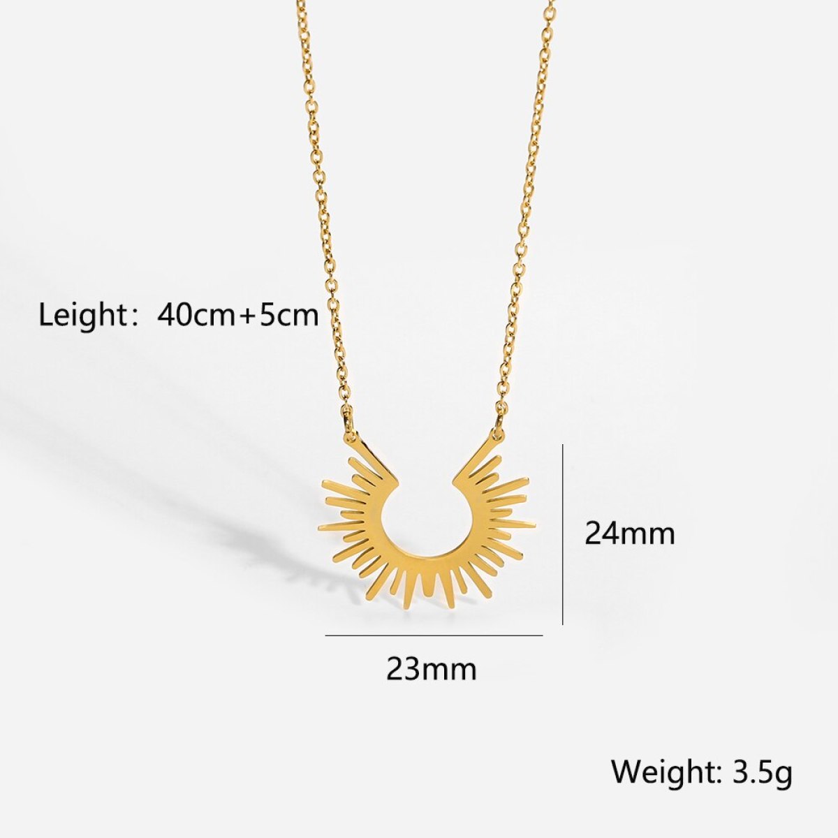 Sun Pendant Necklace