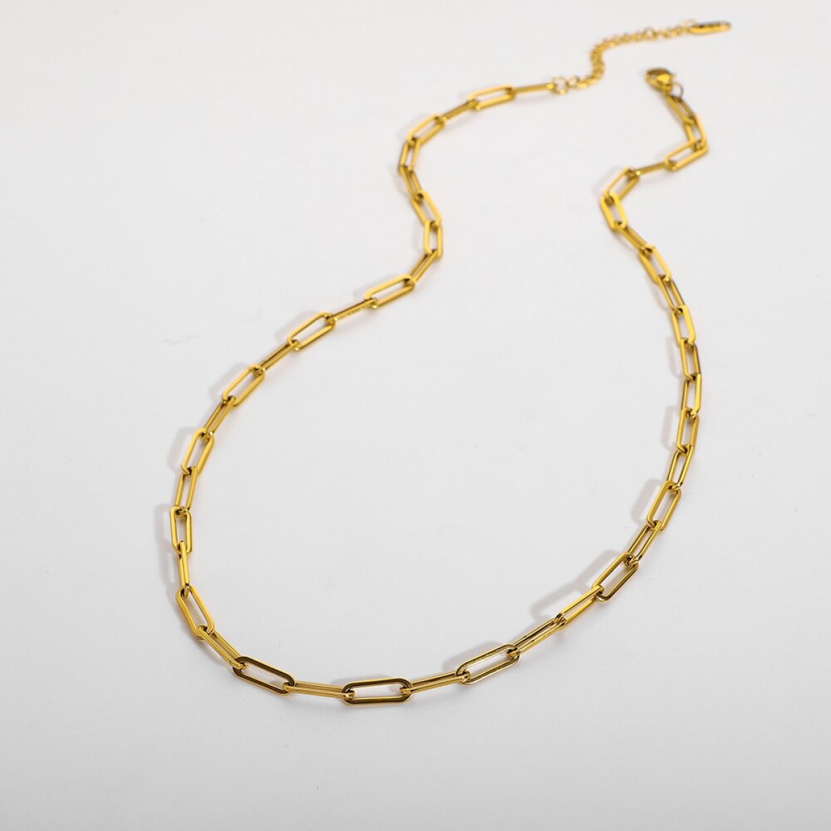 Paper Clip Link Chain Necklace