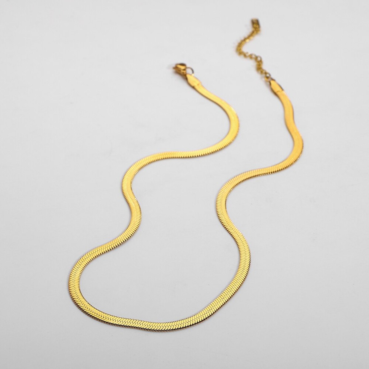 Herringbone Snake Chain Necklace