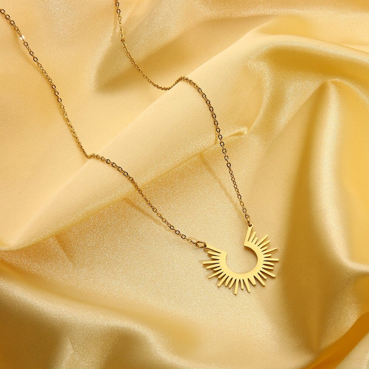 Sun Pendant Necklace