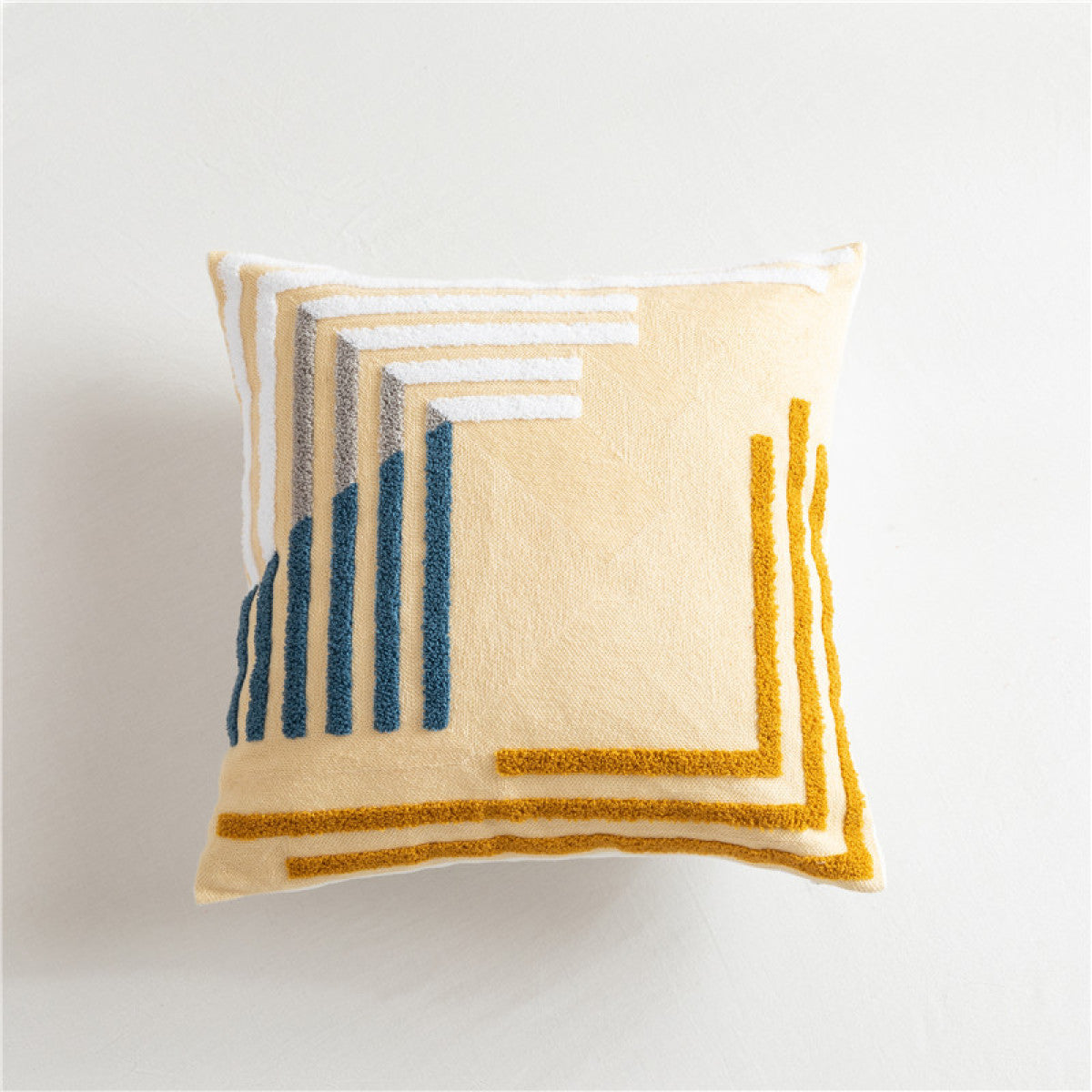 Colorful Geometric Embroidery Cushion Pillowcase Without Filler