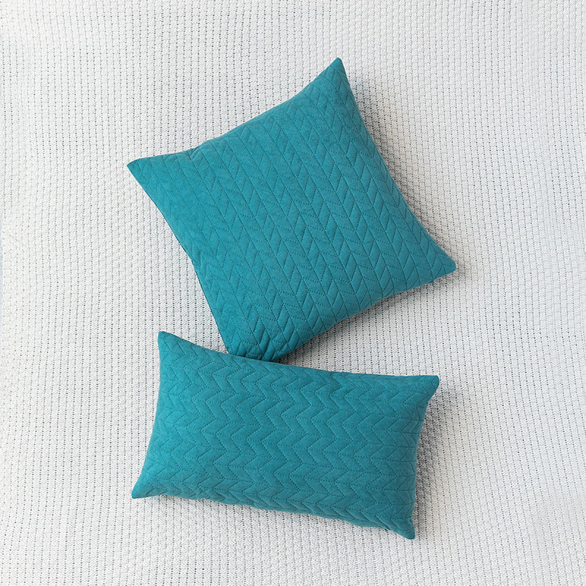 Dutch Velvet Embossed Geometric Cushion Pillowcase without Filler