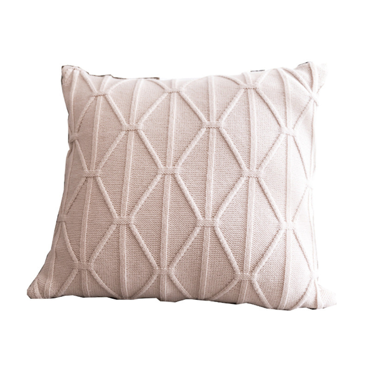 Solid Color Geometric Cushion Pillow Case without Filler