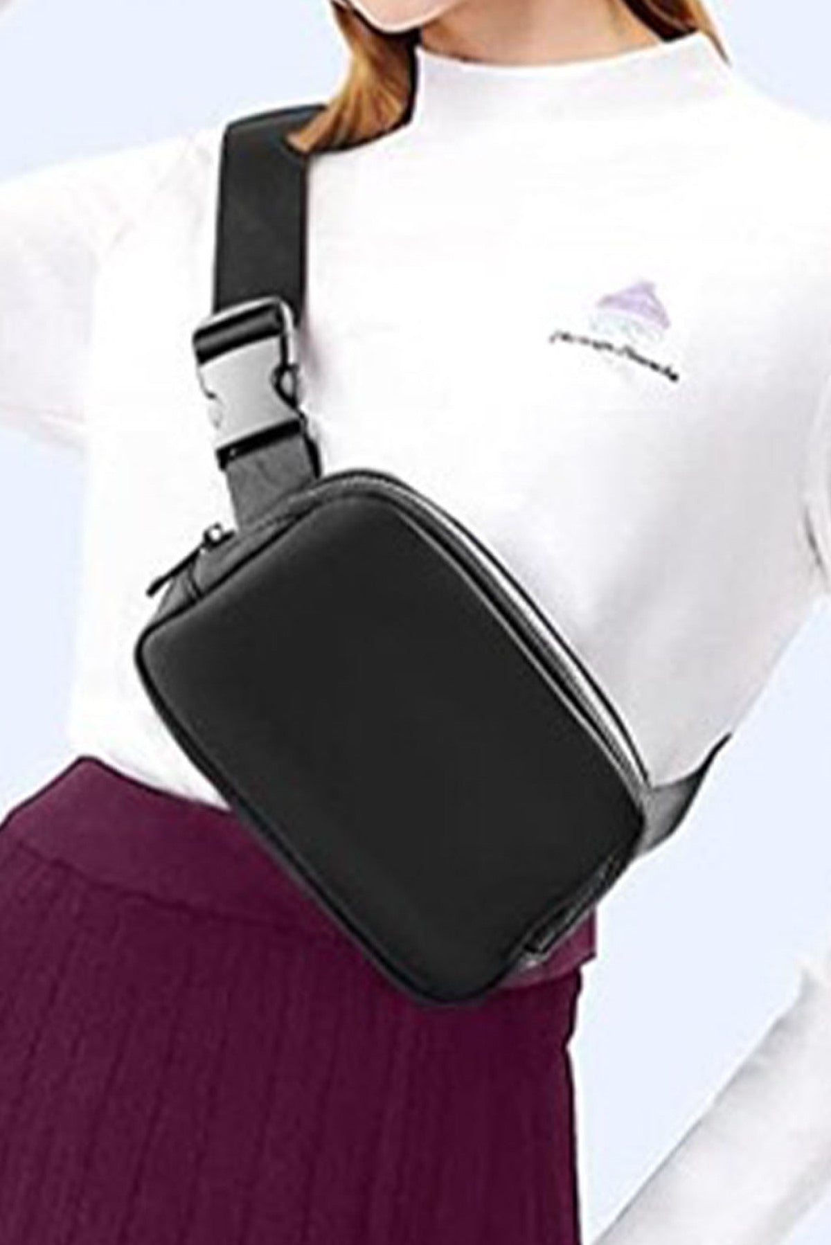 Waterproof Zipped Crossbody Chest Bag