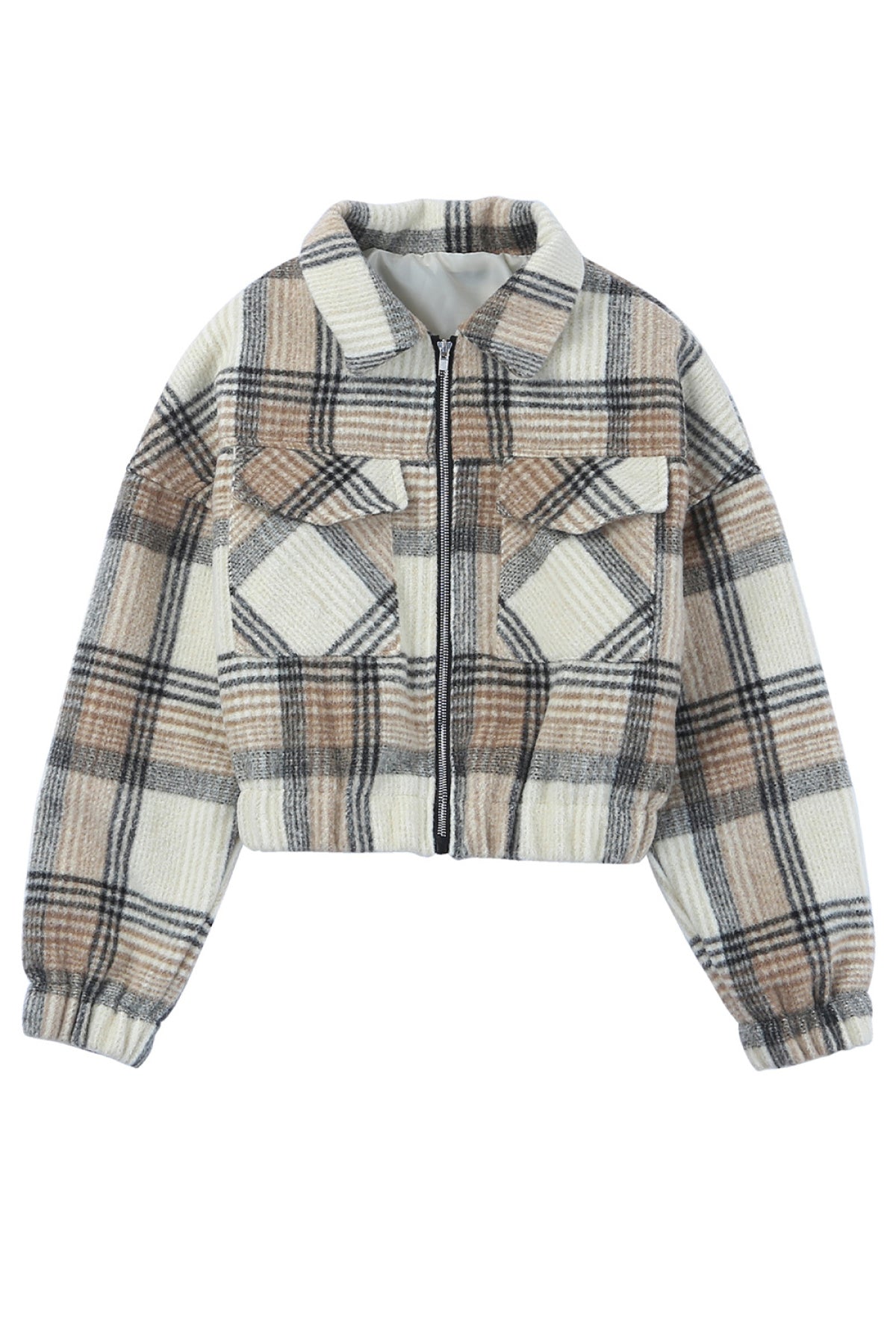 Vintage London Plaid Cropped Shacket