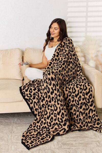 Leopard print best sale throw blanket