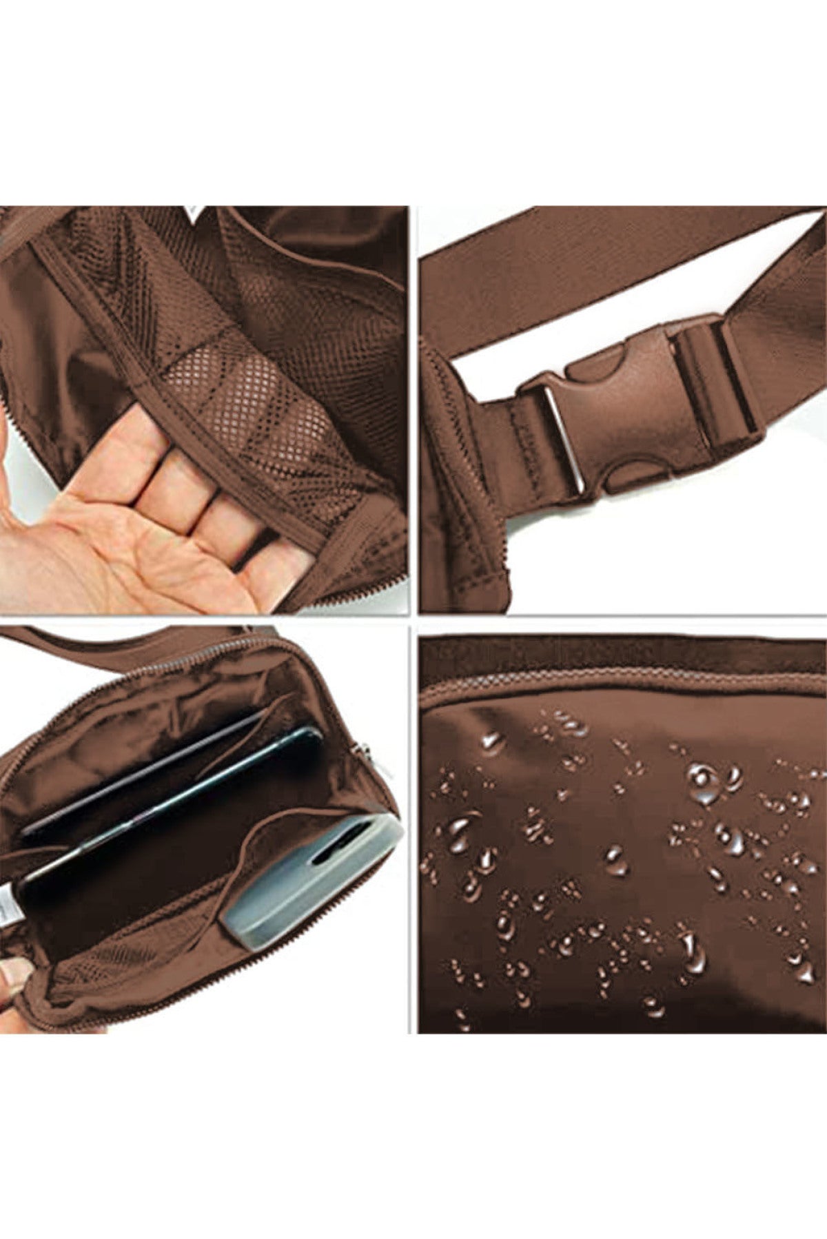 Waterproof Zipped Crossbody Chest Bag