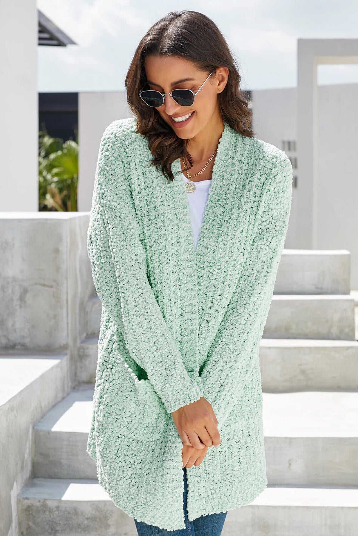 Pebble Beach Textured Cardigan