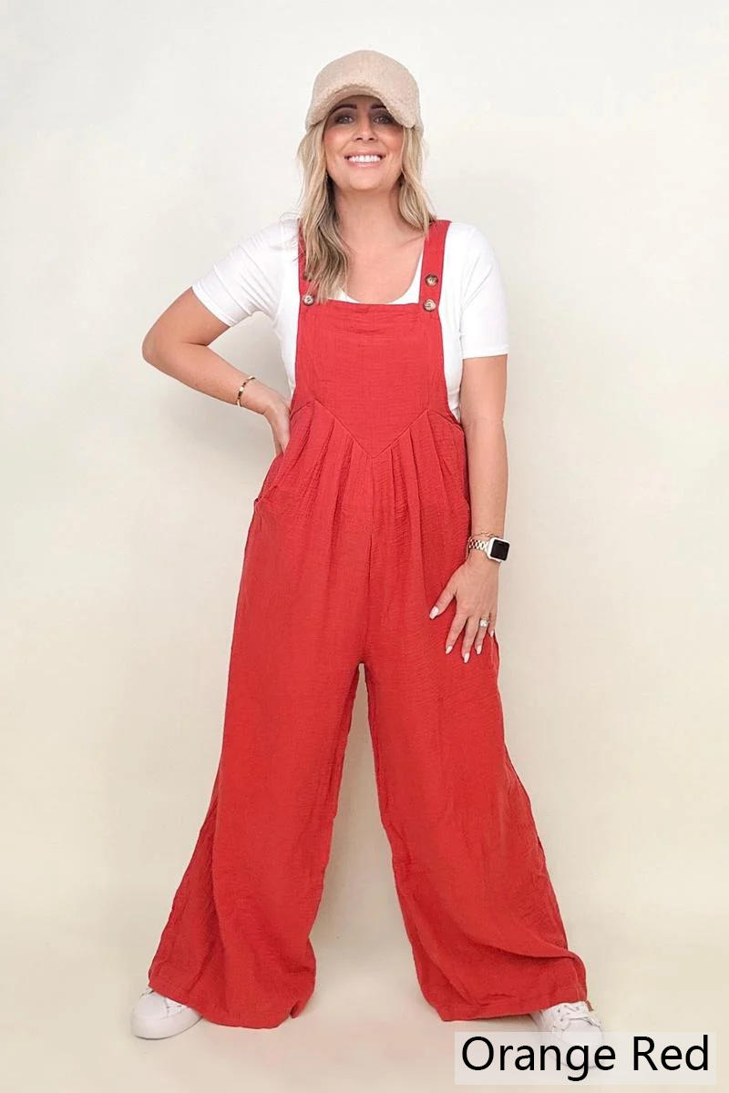 Wide Leg Jumpsuit With Pockets