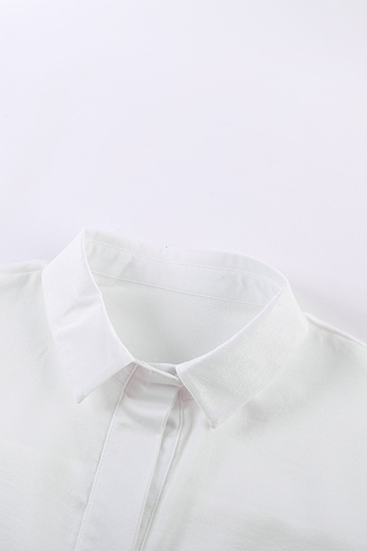 Collared Button Short Sleeves Shirt