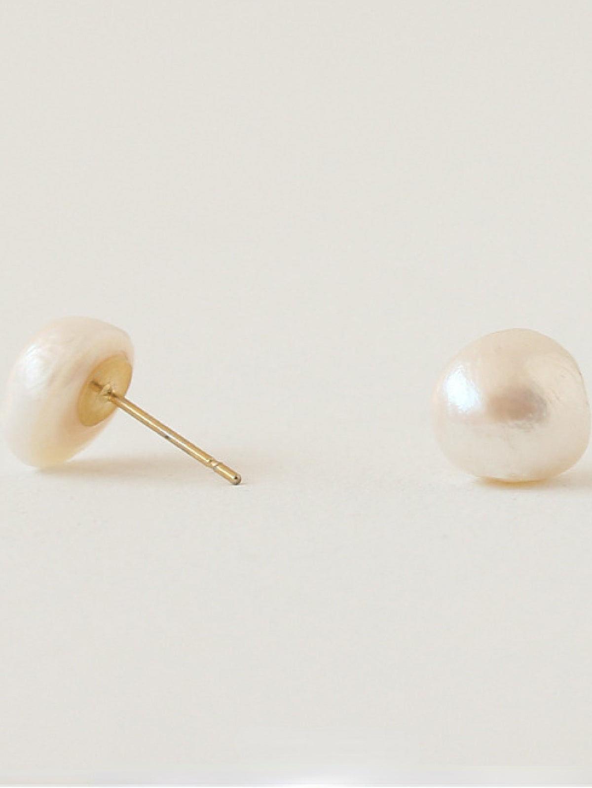 Women Baroque Shaped Natural Pearl Earrings