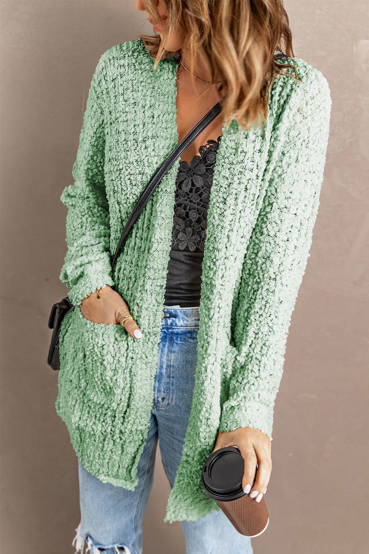 Pebble Beach Textured Cardigan