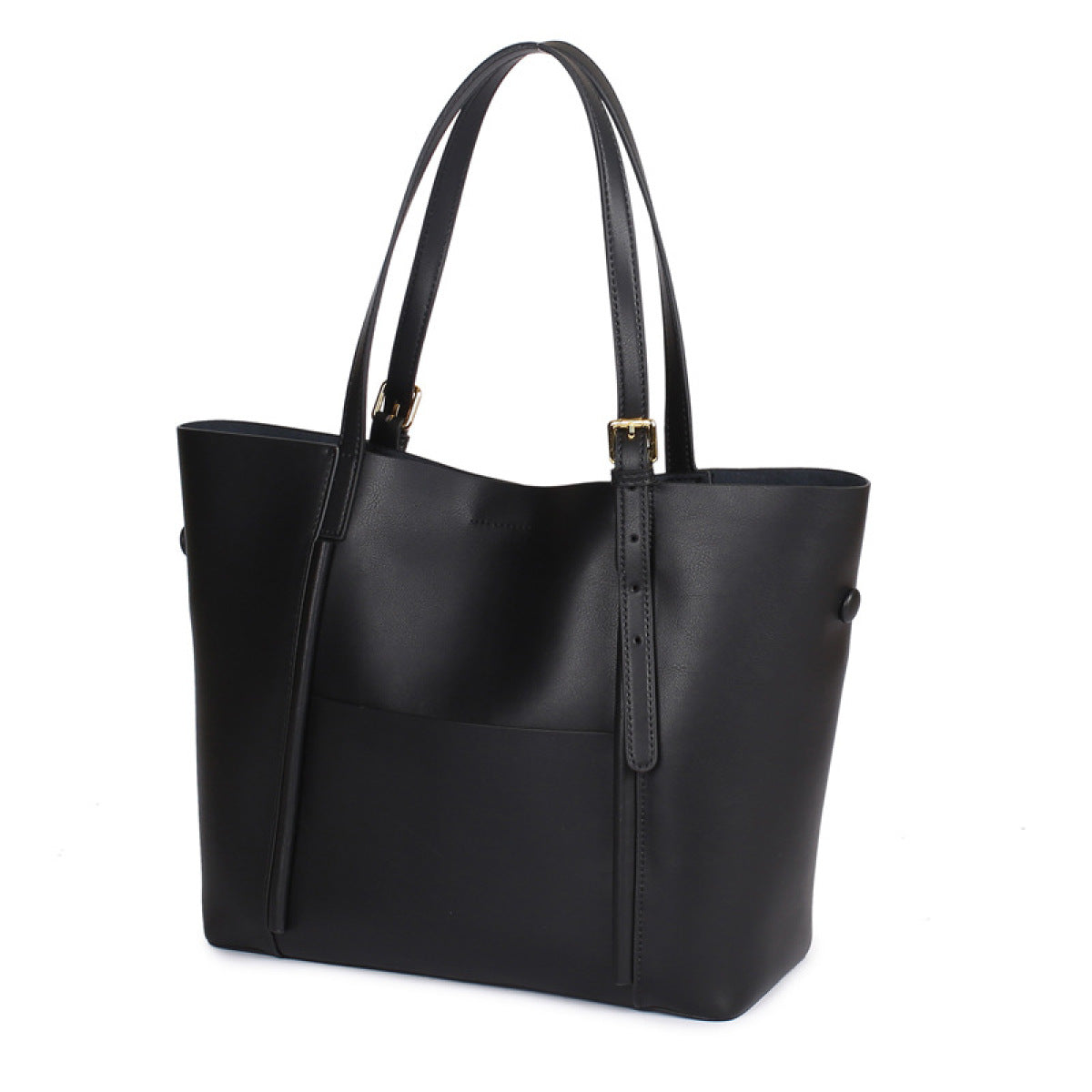 High Capacity Tote Shoulder Bag With Zipper Buckle