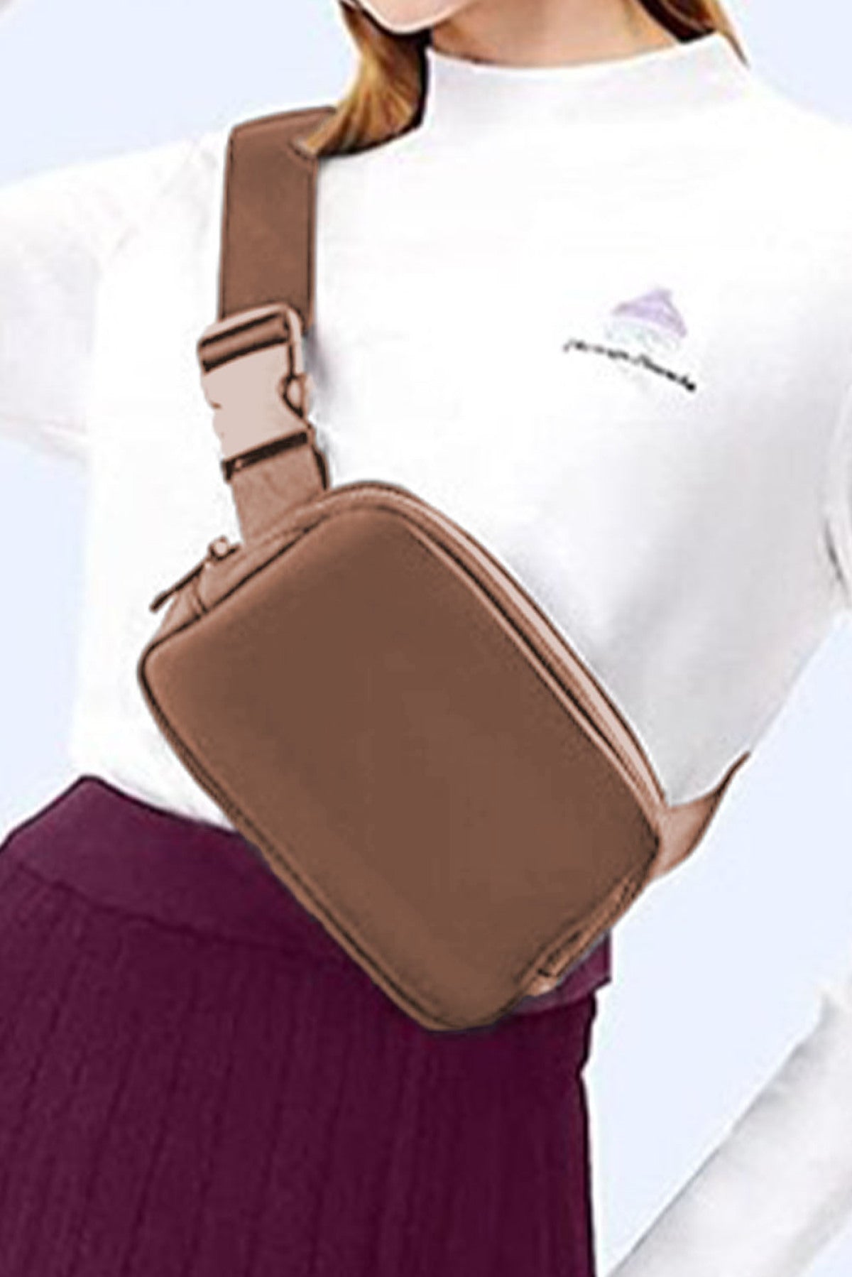 Waterproof Zipped Crossbody Chest Bag