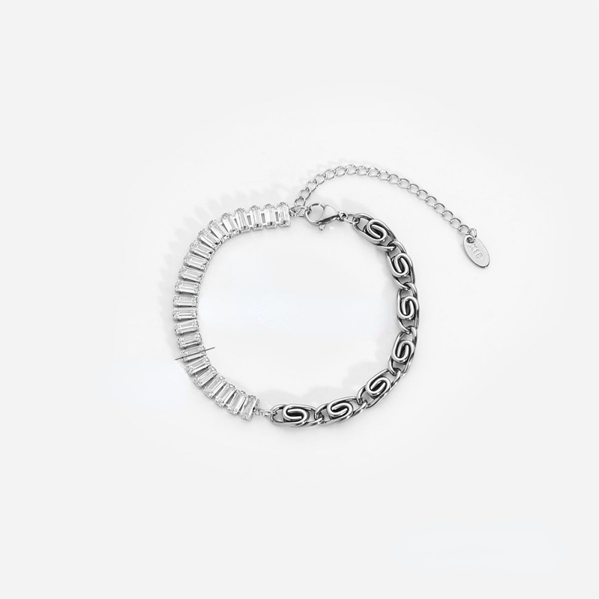 Zirconia Chain Splicing Bracelet