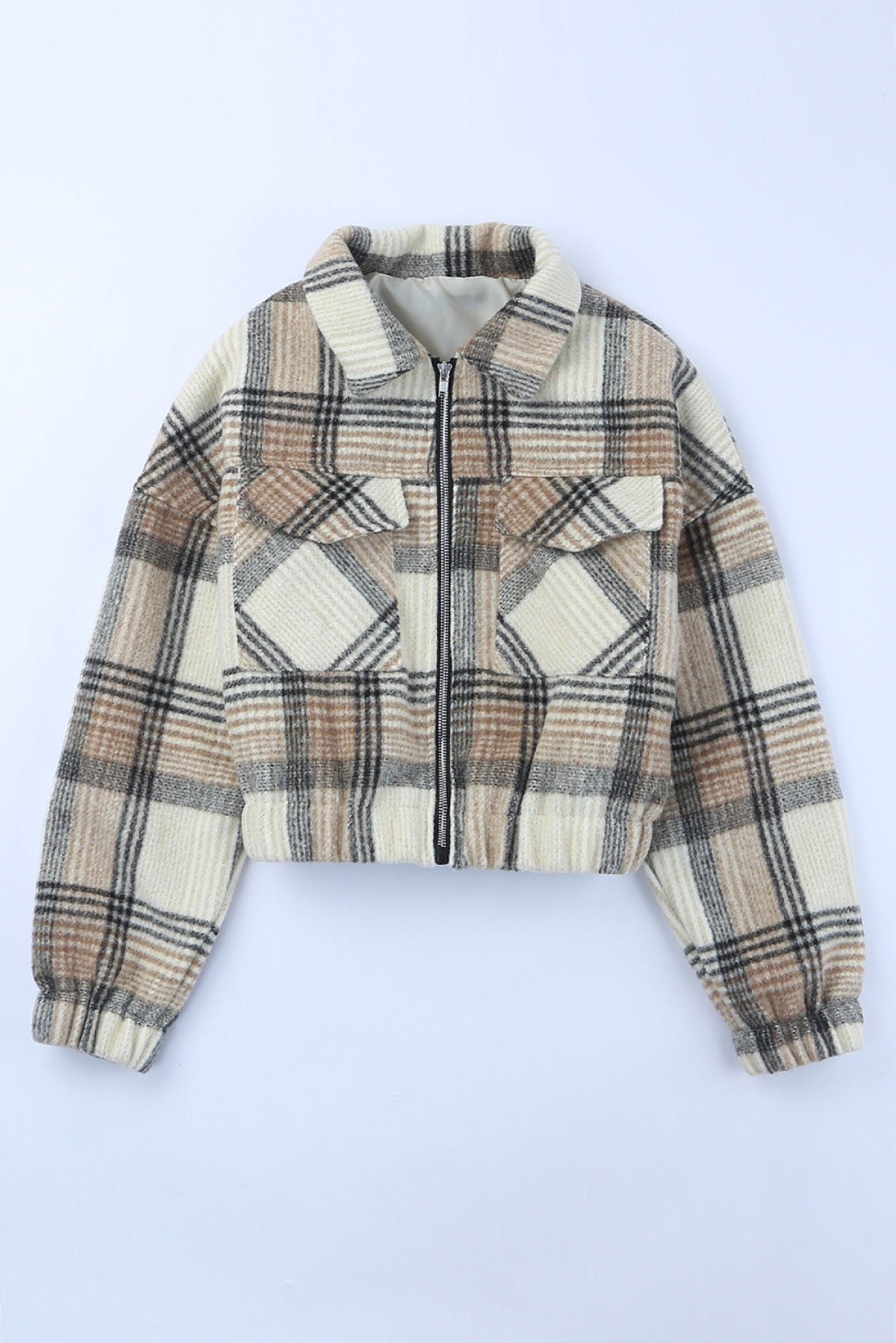 Vintage London Plaid Cropped Shacket