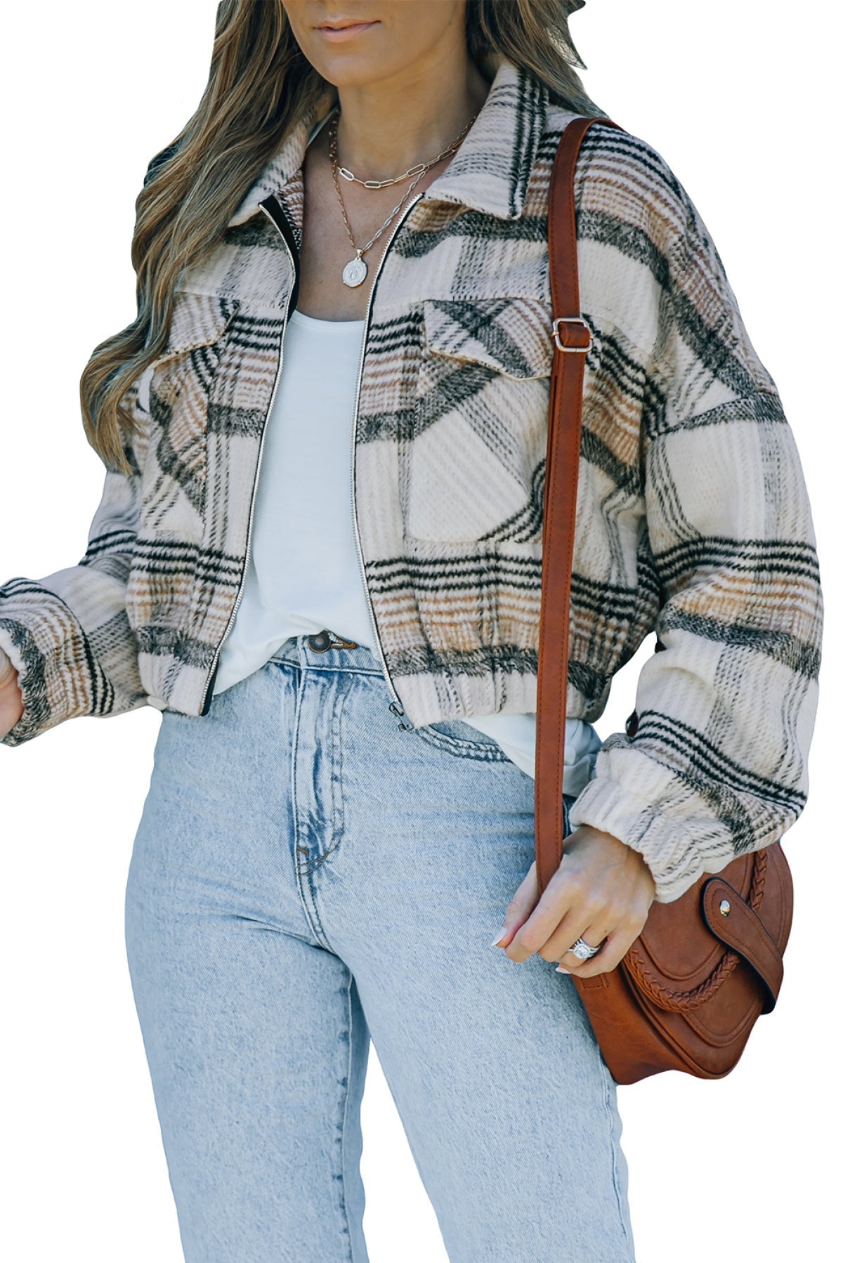 Vintage London Plaid Cropped Shacket