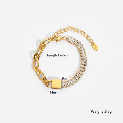 Lock Shape Luxury Bracelet