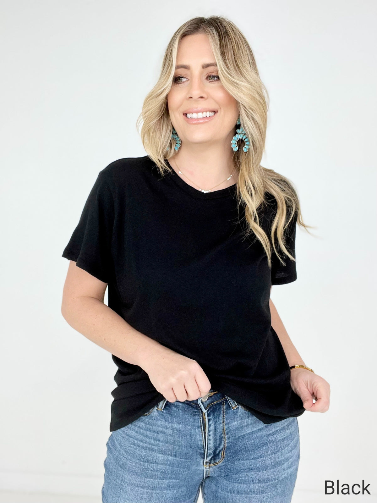 Zenana Solid Cotton Boyfriend Tee