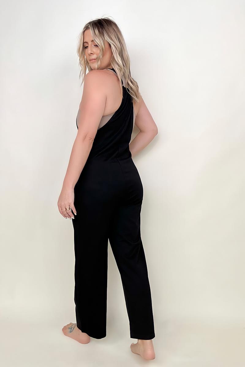 Straight Leg Jumpsuit With Pockets