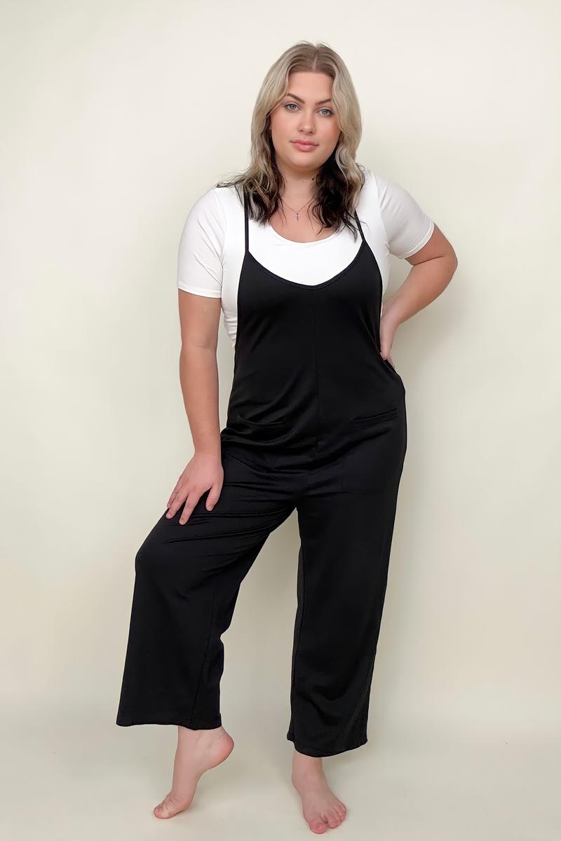 Straight Leg Jumpsuit With Pockets